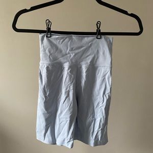 Pastel blue biker shorts